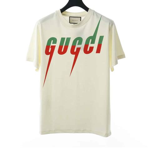 gucci lightning shirt|gucci jersey t shirt.